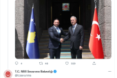 Bakan Akar, Kosovalı mevkidaşı ile görüştü