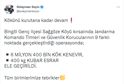 Bingöl’de uyuşturucu operasyonu