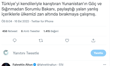 İletişim Başkanı Altun: “Yunan yalan haber makinası yine devrede”