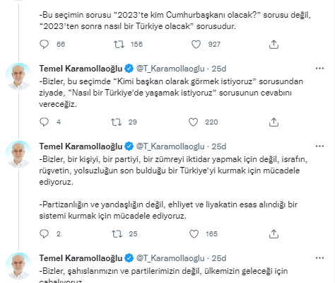 Karamollaoğlu: “İsimleri değil sistemi değiştirmek için uğraşıyoruz”