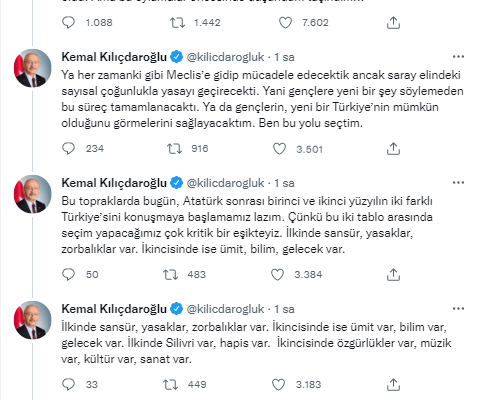 Kılıçdaroğlu: “Kasım ayını bekleyin, Bay Kemal’i bekleyin”