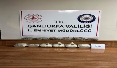 Şanlıurfa’da uyuşturucu operasyonu