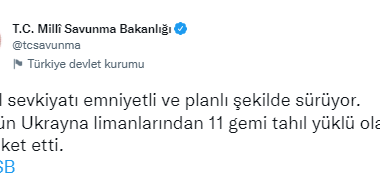 Tahıl sevkiyatı sürüyor