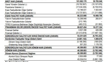AVOD’un 9 aylık performansı
