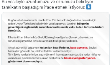 Bakan Soylu’dan Çin Konsolosluğu önündeki eylemde polisin kullandığı ifadelere ilişkin açıklama