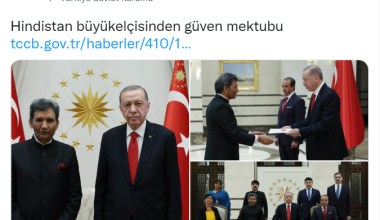 Cumhurbaşkanı Erdoğan, Hindistan Büyükelçisi Paul’u kabul etti