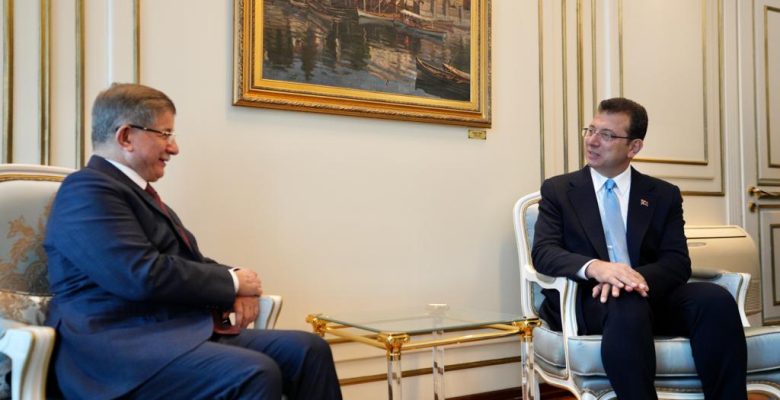 Davutoğlu, İBB Başkanı Ekrem İmamoğlu’nu ziyaret etti