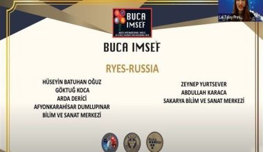 Dumlupınar BİLSEM, IMSEF’de altın madalya kazandı