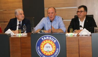 Memleket Partisi Genel Başkanı İnce, Tarsus TSO’da iş insanlarıyla buluştu Memleket Partisi Genel Başkanı İnce, Tarsus TSO’da iş insanlarıyla buluştu