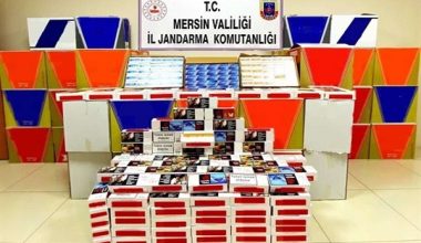 Mersin’de 500 bin adet kaçak makaron ele geçirildi