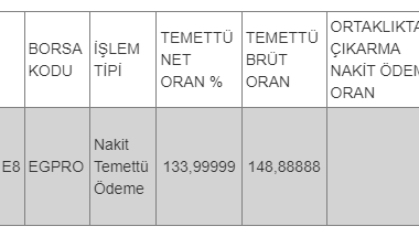 Pay mali hak kullanım işlemi