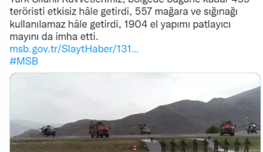 Pençe-Kilit Operasyonu’nda 455 terörist etkisiz hale getirildi