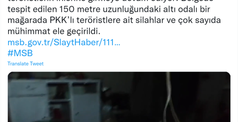 Pençe-Kilit Operasyonu’nda çok sayıda silah ve mühimmat ele geçirildi