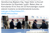 Bakan Akar ve beraberindeki TSK komuta kademesi Diyarbakır’da
