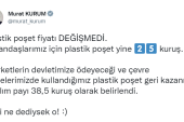 Bakan Kurum: “Plastik poşet fiyatı değişmedi”