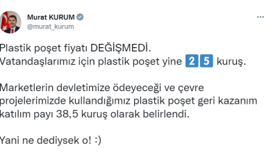 Bakan Kurum: “Plastik poşet fiyatı değişmedi”