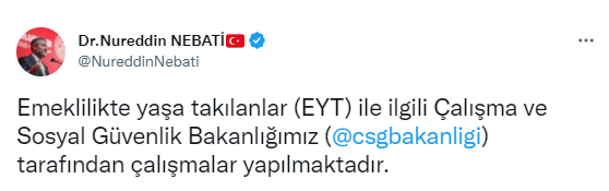 Bakan Nebati: “Kıdem tazminatı için kredi paketi hazırlıkları başlatıldı”