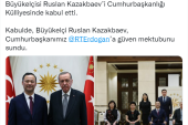 Cumhurbaşkanı Erdoğan, Kırgızistan Büyükelçisi Kazakbaev’i kabul etti