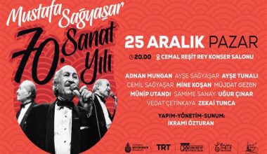 İstanbul’da Sağyaşar’ın 70. sanat yılı kutlanacak