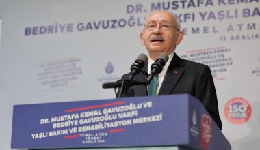 Kılıçdaroğlu ve İmamoğlu yaşlı bakım ve rehabilitasyon merkezinin temel atma törenine katıldı
