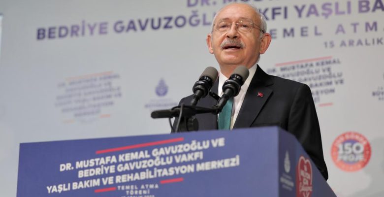Kılıçdaroğlu ve İmamoğlu yaşlı bakım ve rehabilitasyon merkezinin temel atma törenine katıldı