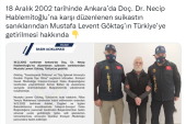 Kırmızı bültenle aranan Mustafa Levent Göktaş, yakalanarak Türkiye’ye getirildi