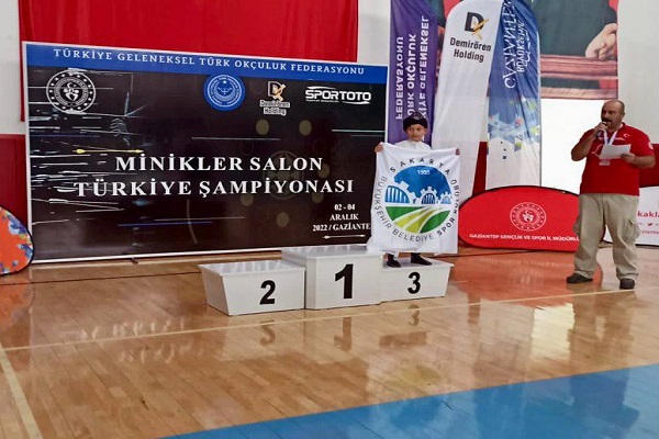 Sakaryalı minik sporcu Türkiye 3’üncüsü oldu