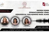 İzmir İl Milli Eğitim Müdürlüğünden “Deprem Sonrası Psikososyal Yaklaşımlar” İçerikli Webinar Faaliyetleri