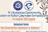 Ege'de “4.Uluslararası Gastronomi ve Kültür Çalışmaları Sempozyumu" düzenlenecek