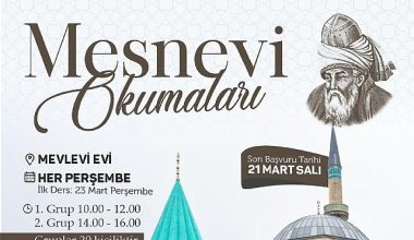 Eğitimci-Yazar Hilal Acar'ın öncülüğündeki Mesnevi Okumaları