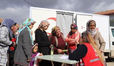 Kızılay, Mobil Sağlık Araçlarıyla 20 Bin Afetzedeye Sağlık Hizmeti Verdi