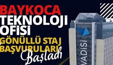 Baykoca Teknoloji Ofisi Gönüllü Staj Başvuruları Başladı