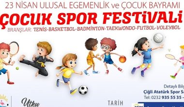 Çiğli “23 Nisan Çocuk Spor Festivaline" Hazır