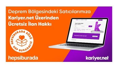Kariyernet ve Hepsiburada, Deprem Bölgesinde Afetten Etkilenenlerin İş Hayatına Dönüşlerine Destek Oluyor