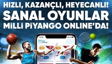 Oyunseverlere müjde! Sanal Oyunlar şimdi Milli Piyango Online'da