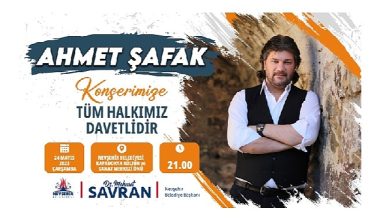 Nevşehir Belediyesi tarafından düzenlenen Ahmet Şafak konseri, 24 Mayıs 2023 Çarşamba günü yapılacak