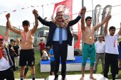 Salbaş'ta başpehlivan Mehmet Çelebi