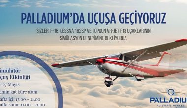Simülatör uçaklarla uçuş deneyimi Palladium AVM'de