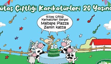 Sütaş Çiftliği Karikatürleri Sergisi Maltepe Piazza AVM'de