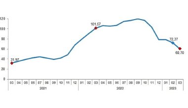 TÜİK: İnşaat maliyet endeksi yıllık %60,70, aylık %2,16 arttı