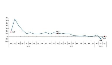 TÜİK: Sanayi üretimi yıllık %0,1 azaldı