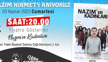Çiğli Belediyesi Nazım Hikmet'i Anacak
