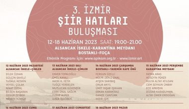 İzmir'in dört bir yanı “Şiir Hatları” ile örülecek İzmir'in dört bir yanı “Şiir Hatları” ile örülecek
