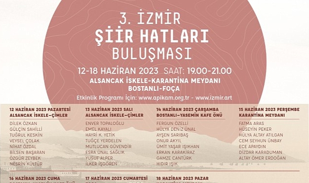 İzmir'in dört bir yanı “Şiir Hatları” ile örülecek