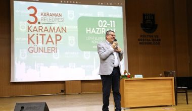 Karaman Belediyesi'nin düzenlediği 3. Karaman Kitap Günleri'ne ünlü Yazar Alişan Akapaklıkaya konuk oldu