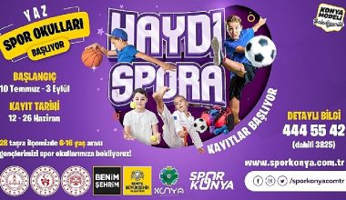 Konya Büyükşehir'in 28 İlçedeki Yaz Spor Okulları'nda Kayıt Heyecanı Devam Ediyor