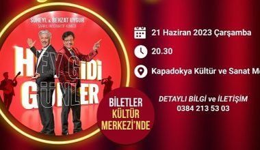 Süheyl ve Behzat Uygur Kardeşler 'Hey Gidi Günler' Adlı Oyunlarını Nevşehir'de Sahneleyecek