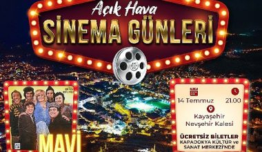 Açık hava sinema günleri cuma akşamı başlıyor 