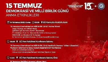 Ege Üniversitesinde Türkiye Yüzyılı'nın kahramanları anlatılacak