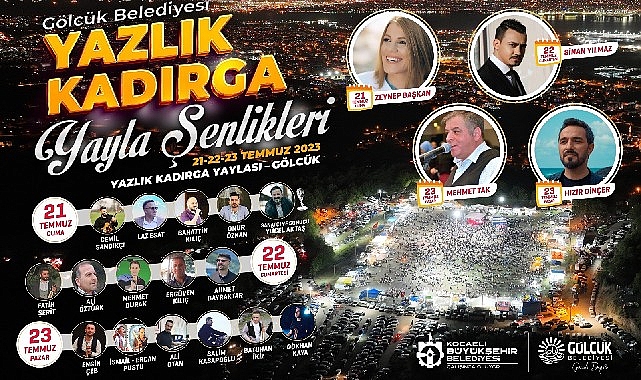 Gölcük Belediyesi Yazlık Kadırga Şenliği 21-22-23 Temmuz'da